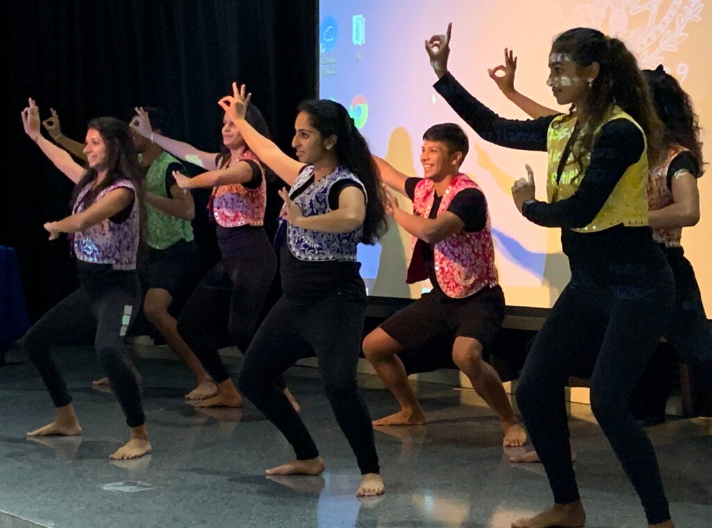 Students perform at Diwali 2019