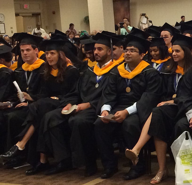Graduating students at 2015 Commencement